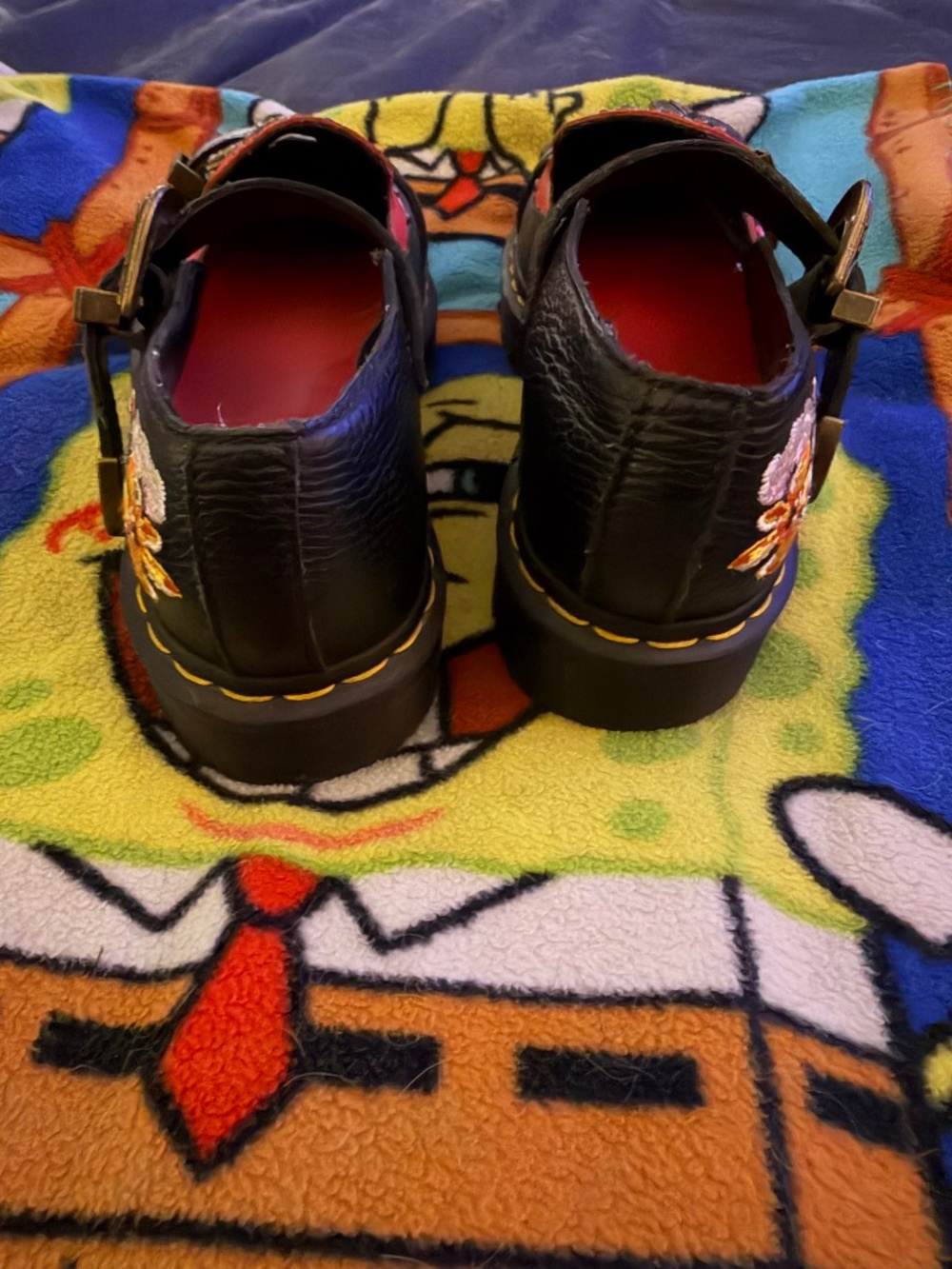 UNICORN - Dr Marten Embroidered Mary Janes Size 7 - Picture 4 of 12